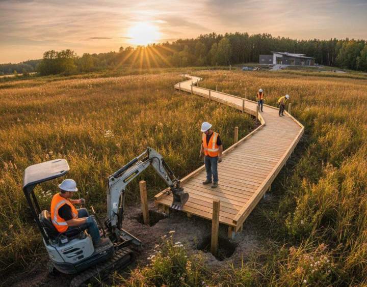 <p> Création chemin d'accès à Fleurance</p>