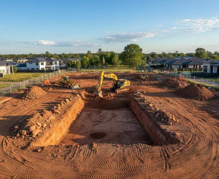 Terrassement piscine à Fleurance